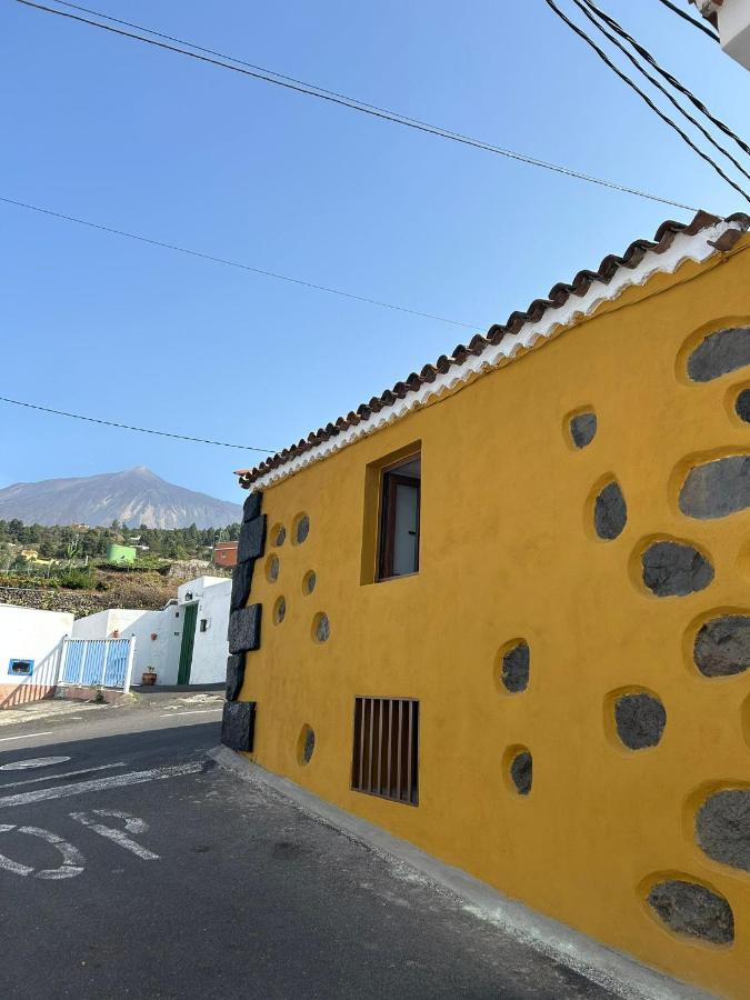 Tradicional Casa Canaria Con Piscina Y Vistas Al Teide อิคอดเดลอสวินอส ภายนอก รูปภาพ