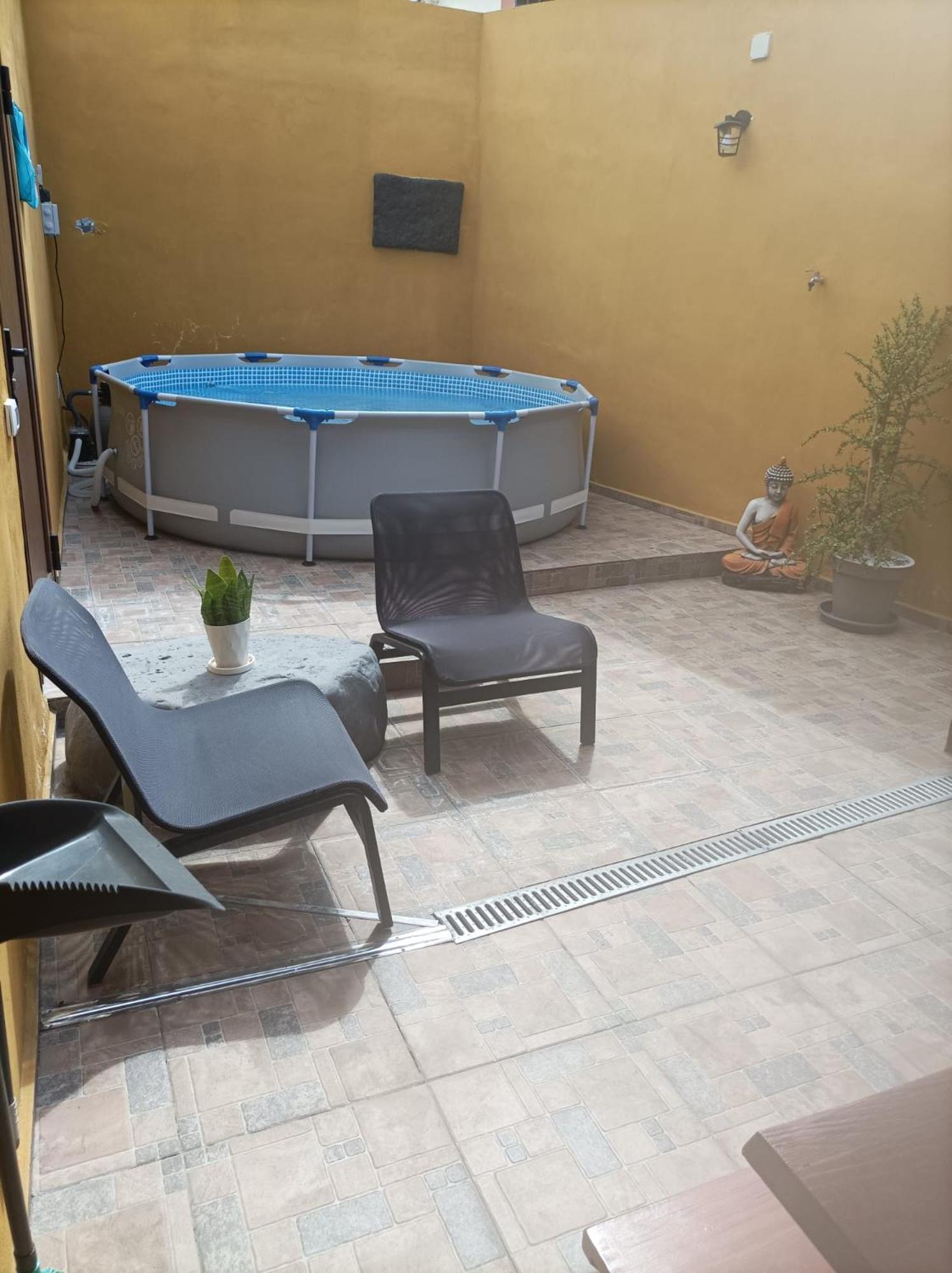 Tradicional Casa Canaria Con Piscina Y Vistas Al Teide อิคอดเดลอสวินอส ภายนอก รูปภาพ