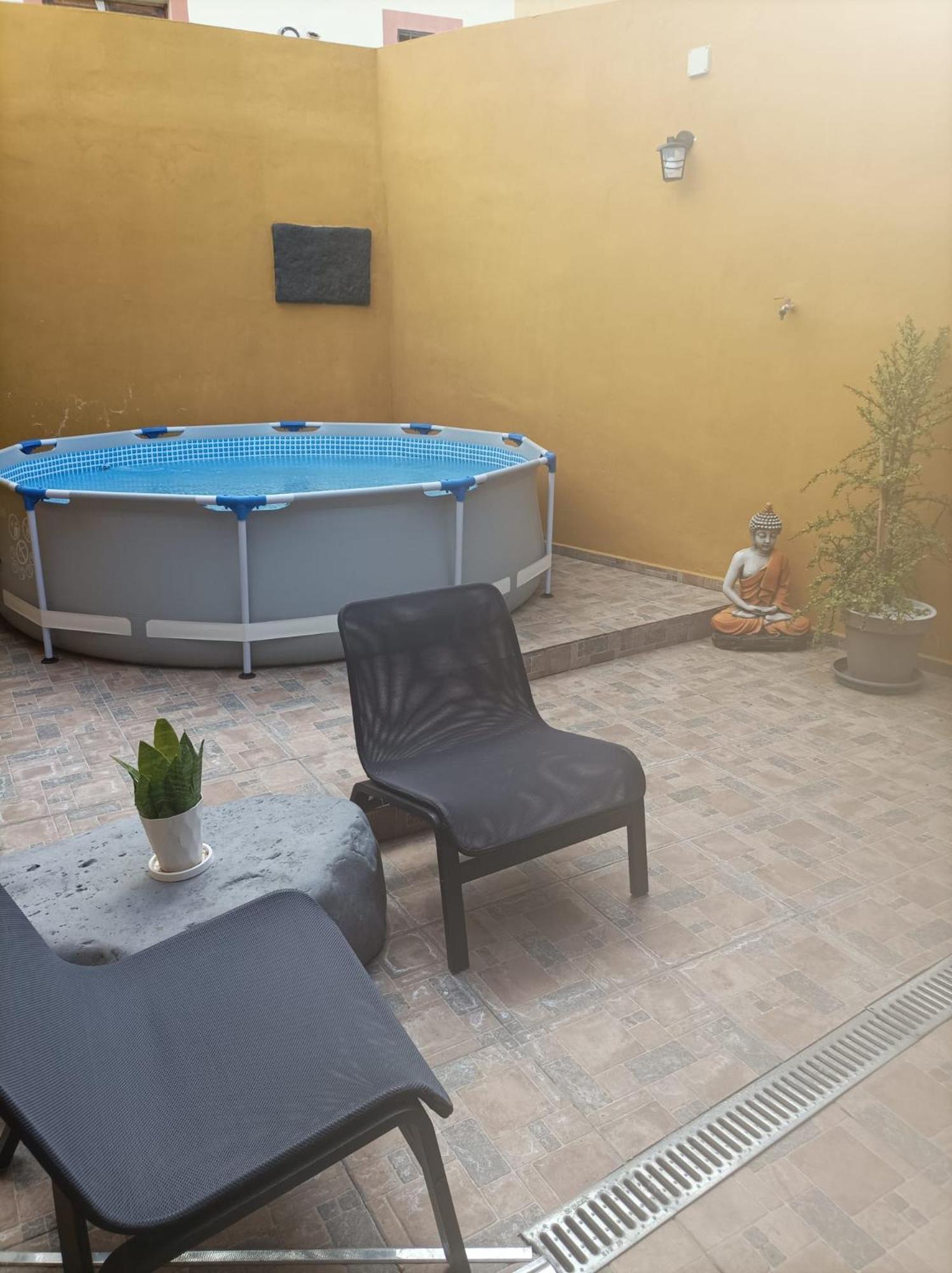 Tradicional Casa Canaria Con Piscina Y Vistas Al Teide อิคอดเดลอสวินอส ภายนอก รูปภาพ