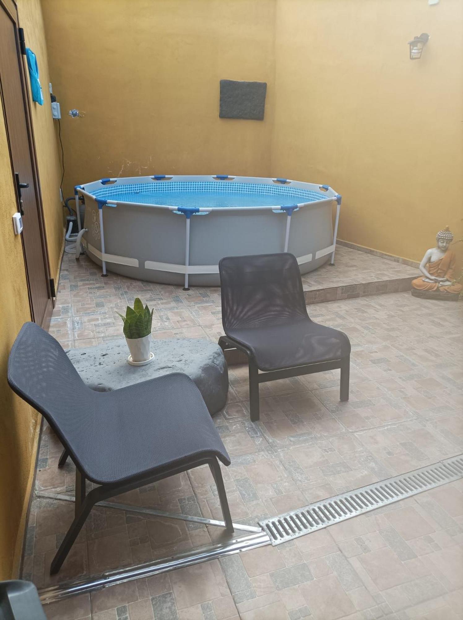 Tradicional Casa Canaria Con Piscina Y Vistas Al Teide อิคอดเดลอสวินอส ภายนอก รูปภาพ